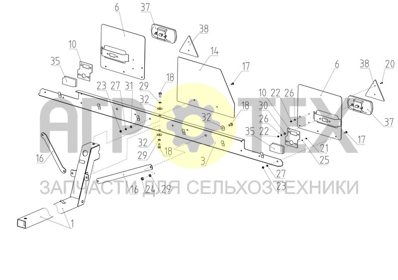 Кронштейн (ТТ-4000.05.000) (№35 на схеме)